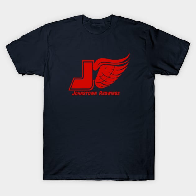 Defunct Johnstown Redwings Hockey 1979 T-Shirt by LocalZonly